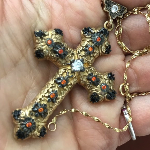 New sterling 925 cross pendant crystal - Picture 6 of 8